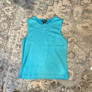 Ralph Lauren Teal sleeveless Knit Top M